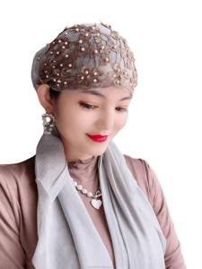 Gorros Musulmanes al por Mayor de Acrílico Ecológico, Transpirables y Elásticos para Mujer, Múltiples Opciones de Color, Gorros sin Visera, Accesorios para la Cabeza - Product Image 4