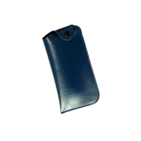 Étui à lunettes classique rectangulaire 6002 avec tissu PU, étui souple et bouton-pression
