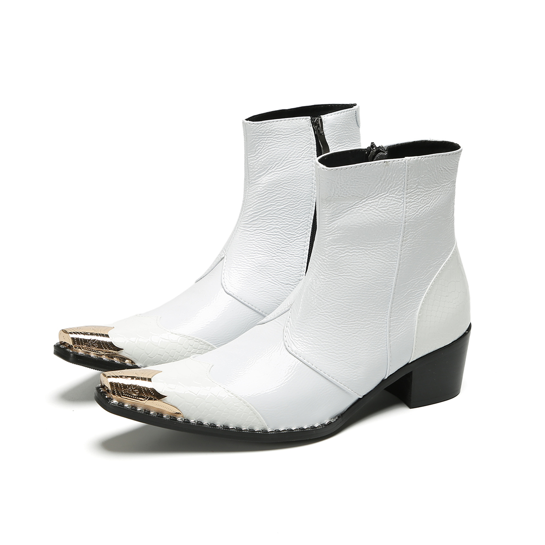 Verified Supplier White Dress Boots for Men Custom-Made Options |  Alibaba.com
