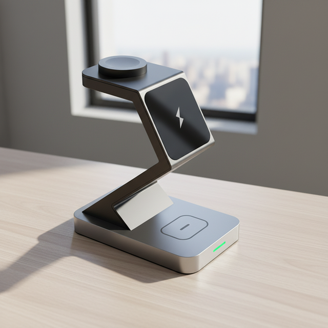 Hot Selling Products 2025 3in1 Wireless Charging Stand Magnetic Wireless Charger Dock Station for Phone