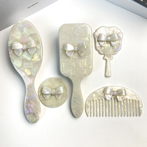 Espejo de Maquillaje Acrílico Personalizado al por Mayor, 6 Estilos Kawaii, Espejo Cosmético Portátil de Acetato con Diseño Marmoleado para Regalos - Product Image 5