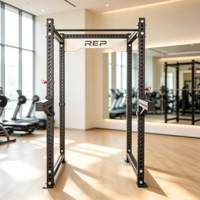 Rack de musculation commercial, rack à squats, équipement de gym, cage à poids libre pour entraînement de force, barre de traction