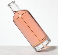 Botol Minuman Keras RSG Grosir Bulat 200ml 700ml 750ml untuk Alkohol, Whiskey, Liquor, Vodka, Wine dengan Tutup Gabus