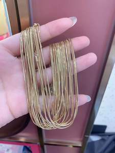 Collier en or rose 18 carats Lerca, bijoux pour femme, collier en serpent en or AU750, chaîne pour femme autour du <span class=keywords><strong>cou</strong></span>, collier en or 18 carats réglable - Product Image 6