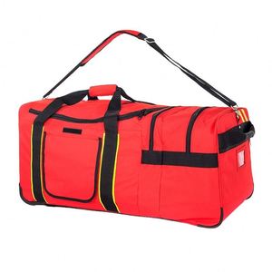 Sacs de sport à roulettes pour pompiers certifiés BSCI, sacs de transport à roulettes pour équipement de pompier, sacs de service pour pompiers - Product Image 2