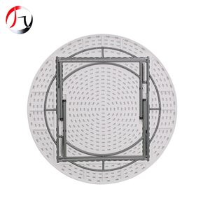 Bán Buôn <span class=keywords><strong>Stackable</strong></span> Chân Trắng Ngoài Trời Mật Độ Cao Polyethylene Nhựa Vòng Bảng - Product Image 3