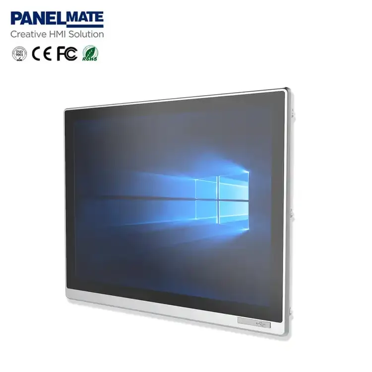 19 Zoll wasserdichter USB-LCD-Industrie-Touchscreen-Monitor Kapazitives HMI Embedded Industrial Touch Monitor-Display