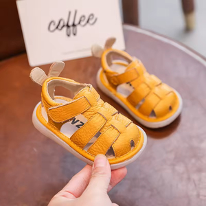 Quality Leather Summer Baby Girls Sandals Toddlers Soft Sole <b>Shoes</b> Pre Walker Baby <b>Shoes</b> White Hollow Out Baby Girl <b>Shoes</b> - Product Image 3