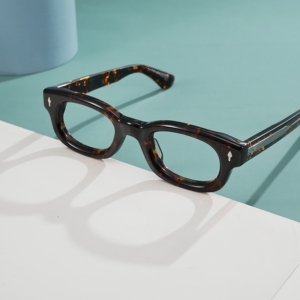 2026 Designer style Retro Thick <b>Frame</b> Acetate <b>Eyeglasses</b> <b>Frames</b> with Wing Rivet Bold Design Spectacle <b>Frames</b> for Women Men - Product Image 3