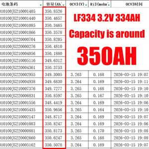 Lf334 334ah Max 3c Deşarj 3.2v LFP Şarj Edilebilir Güneş Enerjisi Bataryası Lifepo4 330ah 350ah ESS Enerji Depolama Sistemi için Batarya - Product Image 2