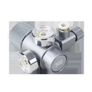 Regulador de Presión de <span class=keywords><strong>CO2</strong></span> <span class=keywords><strong>Mini</strong></span> de Ensamblaje Rápido con Doble Manómetro, Apertura Lateral, de Aluminio para Acuarios y Accesorios - Product Image 1
