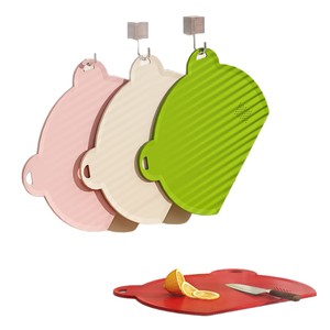 Flexible Tpu Cutting Board Bear <b>Head</b> Shape Antibacterial Food Grade Multi Use Kitchen Chopping Block - Product Image 3