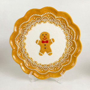 Service de table en dolomite en forme de <span class=keywords><strong>maison</strong></span> de <span class=keywords><strong>pain</strong></span> <span class=keywords><strong>d</strong></span>'<span class=keywords><strong>épices</strong></span> de Noël, assiettes en céramique pour le petit-<span class=keywords><strong>d</strong></span>éjeuner, pour la <span class=keywords><strong>maison</strong></span> et les restaurants - Product Image 5