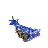 20Ft Dump Container Remorque Châssis 20 Pieds 2 Essieux Basculement Conteneur Châssis Dumper
