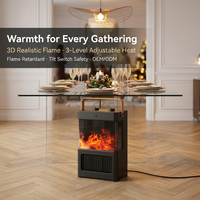 Ventilateur Chauffant Céramique Économe en Énergie pour l'Hiver, Chauffage Électrique PTC, Souffleur d'Air Chaud pour Cheminée, Chauffage Électrique PTC Portable de Bureau pour la Maison