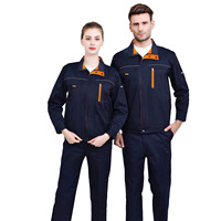 Uniforme de travail personnalisé à manches longues en coton/polyester ignifuge, pas cher, pour hommes et femmes, pour l'utilisation en usine et dans le bâtiment