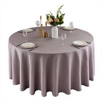 Nappe ronde haut de gamme en satin jacquard lavable 280 g/m² pour événements hôteliers et mariages transfrontaliers, faite à la main
