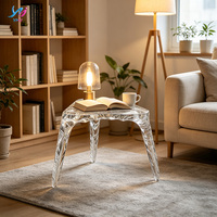 Table à manger en résine transparente personnalisée, écologique, durable, design moderne et élégant, pour la salle à manger, de qualité supérieure, populaire, décorative