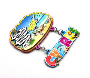 Imanes de Madera MDF con Impresión Personalizada de Dos Capas con la Imagen de las Ciudades de Paphos, Limassol y <span class=keywords><strong>Nicosia</strong></span>, Chipre, Recuerdo Turístico, Regalo, Decoración del Hogar - Product Image 1