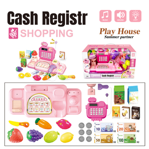Luckytoys Filles Jouets Rose <span class=keywords><strong>Caisse</strong></span> <span class=keywords><strong>Enregistreuse</strong></span> Machine Shopping Épicerie Jouer <span class=keywords><strong>De</strong></span> L'argent Jeux Faire semblant Ensemble <span class=keywords><strong>De</strong></span> Jouets - Product Image 3