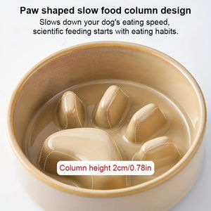 Heiß Verkaufter Keramiknapf für Haustiere, Katzennapf, Niedriger Futternapf für Hunde, Anti-Schling-Napf, Langsamfutter-Napf, Haustierbedarf - Product Image 5