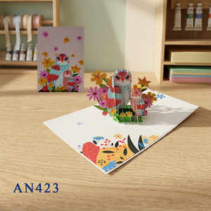 Meilleur Prix Artisanat Vietnamien de Hanoï, Style Animalier Fait Main, Tendance du Moment, Thème Journée de la Terre, Famille de Hiboux 3D Pop, Design Personnalisé Offset - Product Image 5