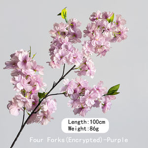 ורוד דובדבן באיכות גבוהה פריחת פרחים דובדבן מלאכותי לקישוט חתונה - Product Image 3