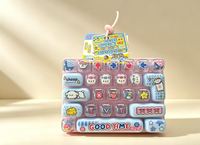 Nouveau design créatif mignon, clavier mécanique anti-stress à 26 touches, jouet anti-stress, porte-clés à pression pour enfant, pendentif pour sac d'école