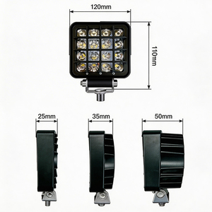 Luz LED Blanca de 6000K para Camiones de Trabajo Pesado, Combinación de Haz de Luz Concentrada y Difusa, Venta al por Mayor Directa de Fábrica, Alta Luminosidad - Product Image 5