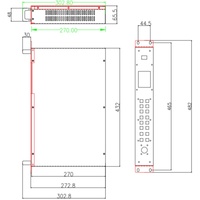 Procesador de Video Wall LED HUI DU VP210S con Clasificación IP65, Personalizable para Uso en Interiores/Exteriores, Compatible con Animación de Medios EDA/CAD
