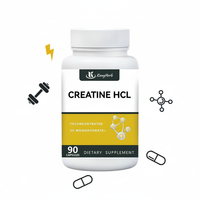 Capsules de créatine HCL OEM à absorption élevée, sans troubles gastro-intestinaux, complément nutritionnel sportif pour le soutien de la force, vente en gros