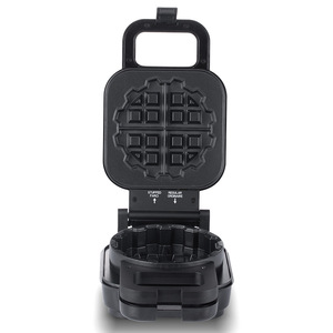 Mini Round Belgian Waffle Maker Electric Stainless Steel Non-Stick Detachable Plates with Adjustable <b>Thermostat</b> Browning <b>Control</b> - Product Image 3