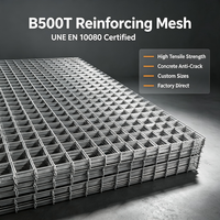 Grillage en acier soudé de qualité B500B REO, norme EN-ISO1461, pour les travaux de renforcement du béton en Bulgarie
