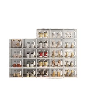 Paquete de 12 Cajas de Almacenamiento para Zapatos Ultra, Organizador de Zapatos Apilable de Plástico Transparente, Zapatero Plegable para Ahorrar Espacio - Product Image 2
