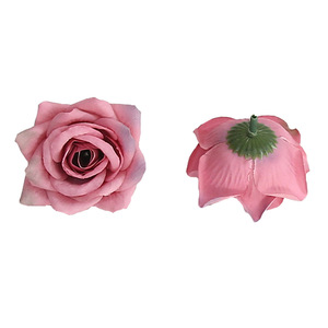 Lichao Rose d'automne artificielle, fleurs en soie, fleurs artificielles, matériel DIY pour épingles à cheveux, bandeaux, décoration de mariage et fournitures d'artisanat - Product Image 5