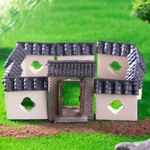 Décoration de jardin féerique, figurines de maison en résine miniatures pour la création de micro-paysages, la décoration de bonsaïs, de terrariums et de pots de fleurs. - Product Image 2