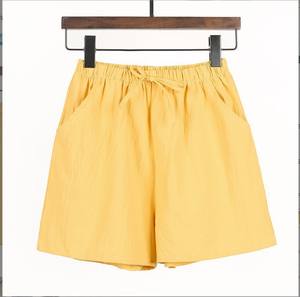 Pantaloncini sportivi in <span class=keywords><strong>lino</strong></span> di cotone pantaloncini estivi a vita alta neri da <span class=keywords><strong>donna</strong></span> Plus Size Basic pantaloni corti Casual - Product Image 4