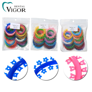 Matériel orthodontique dentaire coloré pour appareils dentaires, anneaux en O, attaches de ligature dentaire de type rond motif chaton pour enfants - Product Image 2