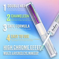 Charme Beauté Double Tête Multichrome Liquide Fard À Paupières Eyeliner Glitter Haute Lumineux Shimmer Powder Light Fair Private Label