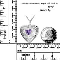 Collier pendentif cœur en argent personnalisé avec pierre précieuse rouge rubis, bijoux floraux en filigrane pour femmes, cadeau de la Saint-Valentin