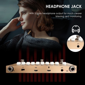 <span class=keywords><strong>Pedal</strong></span> <span class=keywords><strong>de</strong></span> efecto combinado <span class=keywords><strong>de</strong></span> guitarra acústica multifuncional portátil CUBE AC con reproducción <span class=keywords><strong>de</strong></span> música inalámbrica grabación <span class=keywords><strong>de</strong></span> teléfono - Product Image 5