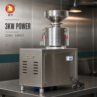 Broyeur de beurre de sésame commercial 3KW en acier inoxydable pour la production de pâte d'arachide