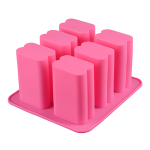 MUYULINS Factory can customize 6-cavity rectangular mold, LFGB platinum grade non-stick BPA-free <b>silicone</b> soap mold - Product Image 5