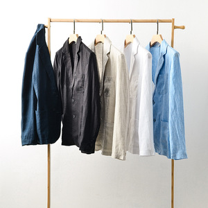 Nuova giacca sottile da <span class=keywords><strong>uomo</strong></span> monopetto Plus Size Casual - Product Image 2