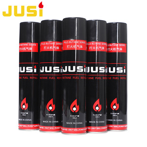 Briquet à cigarettes droit classique en métal noir JUSI JS398, coupe-vent, au butane haute pureté, portable et rechargeable - Product Image 2