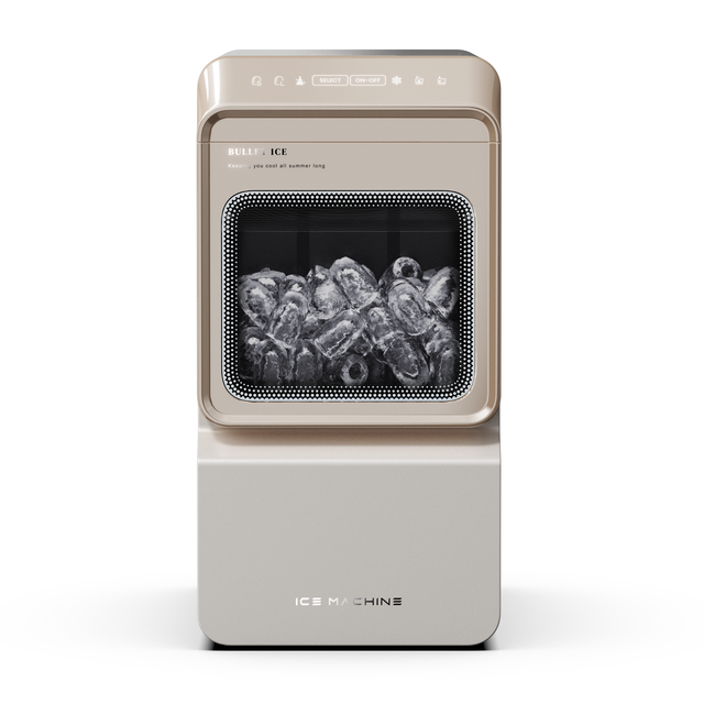 Portable Countertop Bullet Ice Maker - 6-Min Quick Ice Low Noise for Home, RV & Small Juice Shops