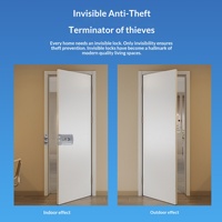 Serrure de porte intelligente invisible sans clé WAFU avec télécommande à code, en alliage de zinc, ignifuge, pour entrée multi-portes, design anti-graffiti