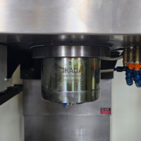Centre d'usinage vertical CNC 4 axes SYNTEC VMC855 contrôlé, BT40 8000 tr/min, ATC simple 24T, haute précision pour pièces complexes