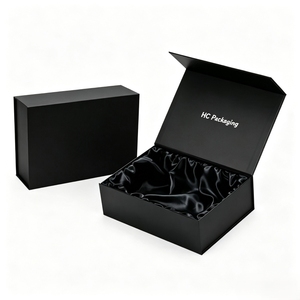High End Cosmetic Gift <b>Box</b> Magnetic Collapsible Packaging Custom Logo Luxury Presentation Sustainable Material Flat Pack Design - Product Image 1