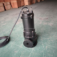 Pompe de broyage submersible industrielle IP68 WWTP MPE300-2 à double fraise pour eaux usées, robuste, pour la gestion des solides